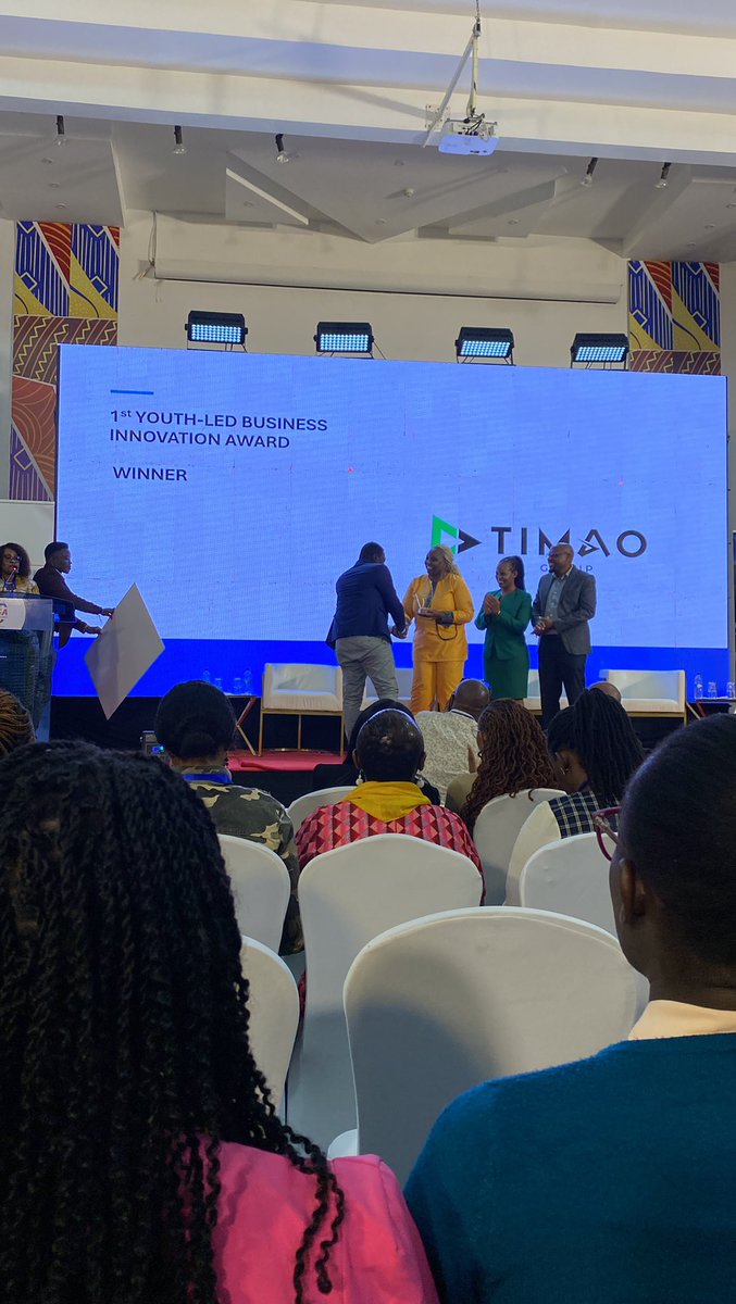 jeanoljames's tweet photo. And to win we did! This is for @TimaoGroup team for working round the clock to win on Youth-led innovation business of the year! https://t.co/Z9R8Bg5yEA