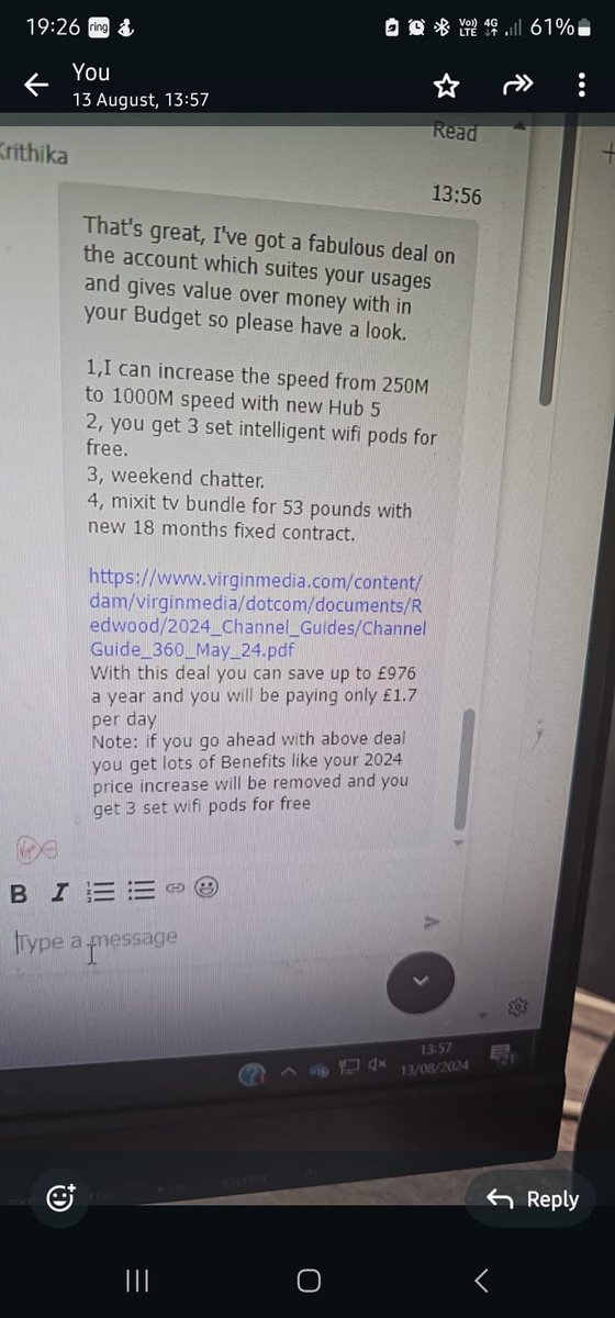 jenrat25's tweet photo. @virginmedia apparently according to customer service 3 pods weren't part of the deal 🤔 https://t.co/JDB06yn5Me