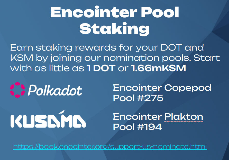 earn staking rewards by supporting Encointer!
book.encointer.org/support-us-nom…