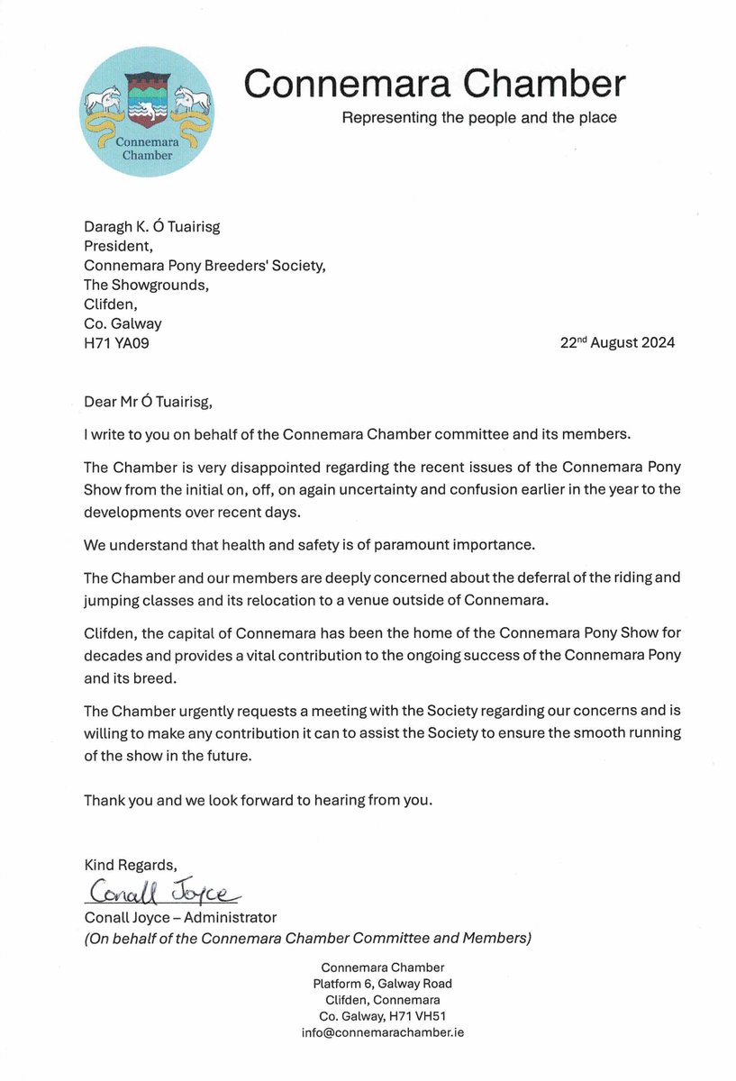 Connemara Chamber tweet media