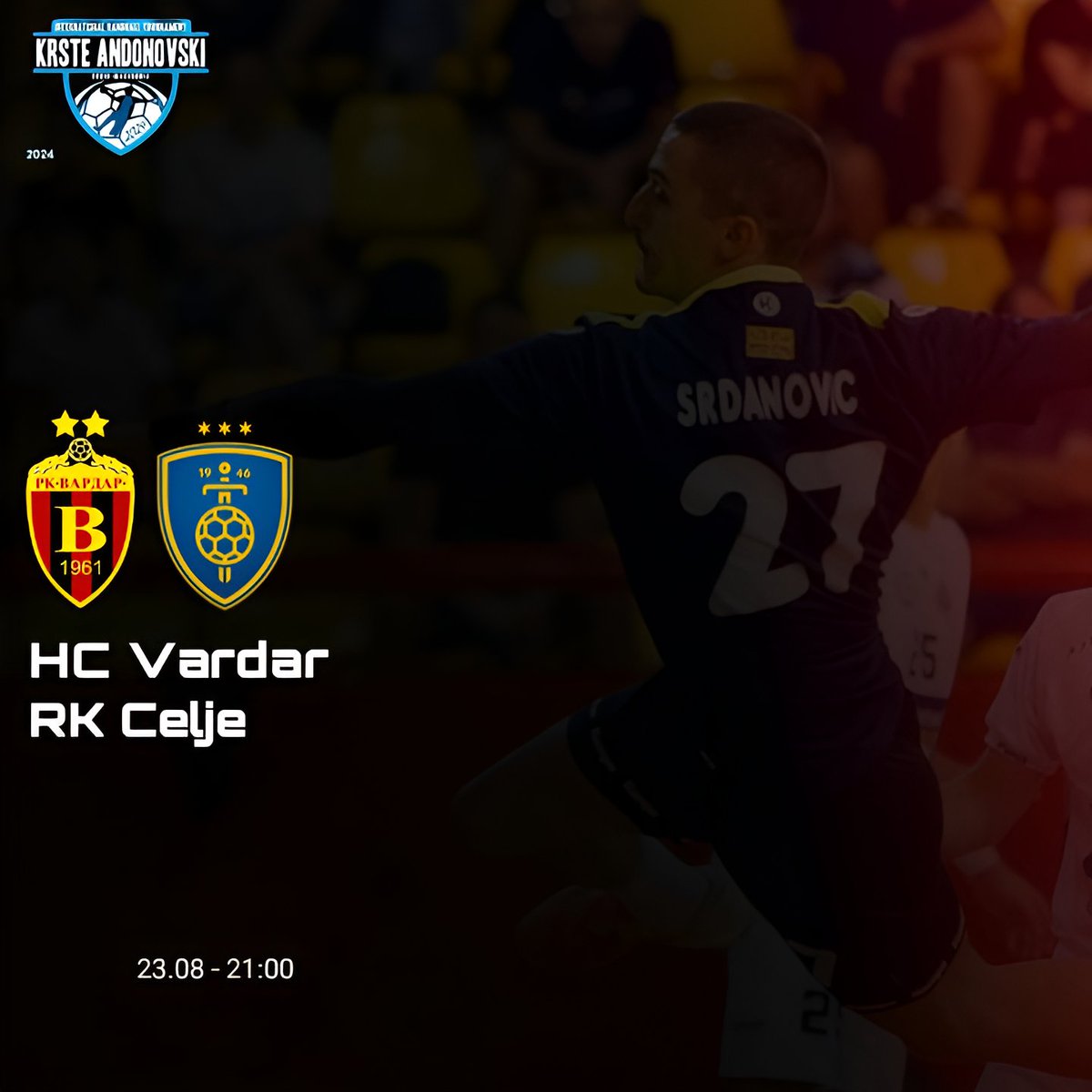 Vardar_fp_'s tweet photo. РК ВАРДАР - рк целје
Меморијален Турнир - Крсте Андоновски
23. Август 21:00ч
.
.
#еденживотеднаљубов #рквардар #вардар #ПМФЛ #македонија #macedonia #komiti #komitizapad #vardar #rkvardar https://t.co/XeaTGcfuiM