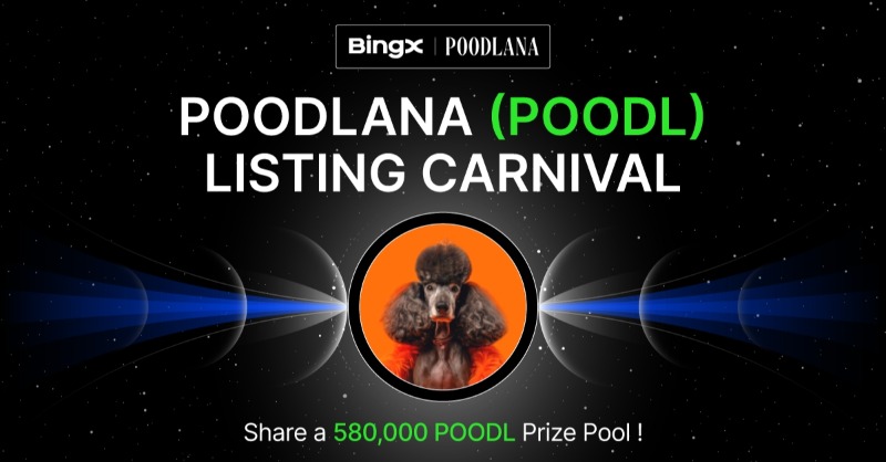BingXOfficial's tweet photo. 🎁 $POODL Listing Carnival  @Poodlana

💰 Simply Deposit or Trade $POODL and share a prize pool up to 580,000 POODL!

Details 👉 = https://t.co/SQ0sfPDZjP

💰 5 winners!  600 POODL #Giveaway each!