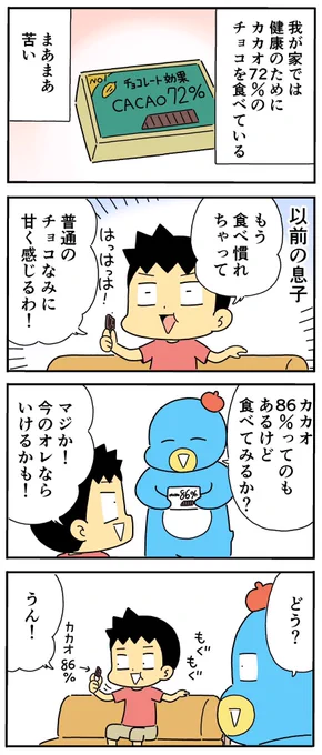 息子とハイカカオチョコレート 