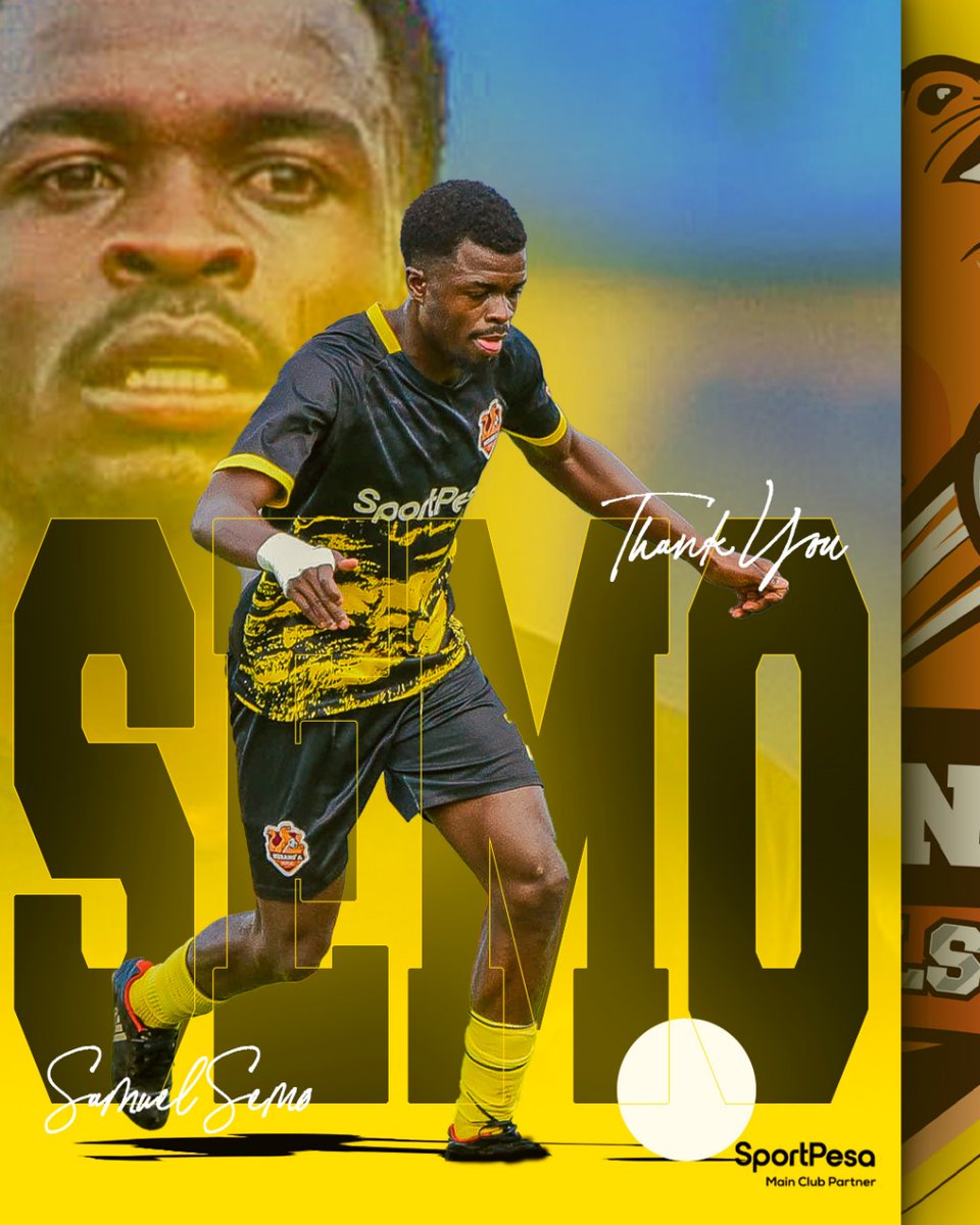 The club would wish to thank Samuel Semo for his time and dedication at Murang’a SEAL. Evra has been a vital part of our journey, and we’re proud of all we’ve achieved together. 

Wishing you success in your next adventure.
#MSealNaSportPesa || #ComeOnYouSeals