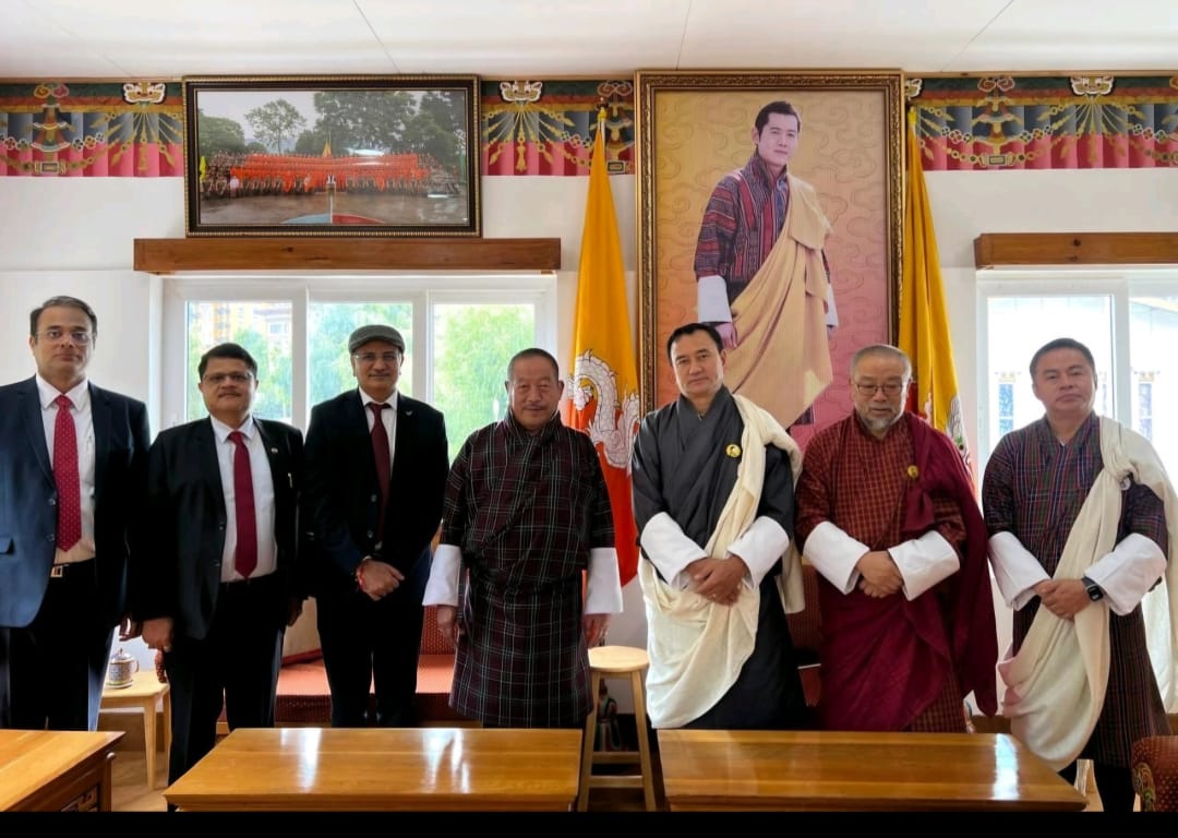 The leadership team of PTC India Ltd. led by Dr. Manoj Jhawar (CMD, PTC India) called on Hon'ble Energy Minister, Secretary Power and MD of DGPC, Royal Govt of Bhutan towards development of electricity market.