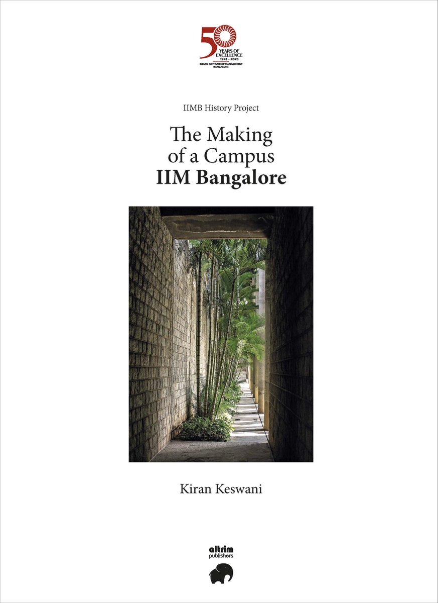 iimb_official's tweet image. Siva Kumar Padmanabhan, PGP &apos;93, reviews Kiran Keswani’s book for The Hindu, tracing the evolution of Balkrishna Doshi&apos;s timeless design for the IIMB campus from its inception to its present form. 
📌Full article, here: t.ly/VN4-2

#IIMB #CampusArchitecture