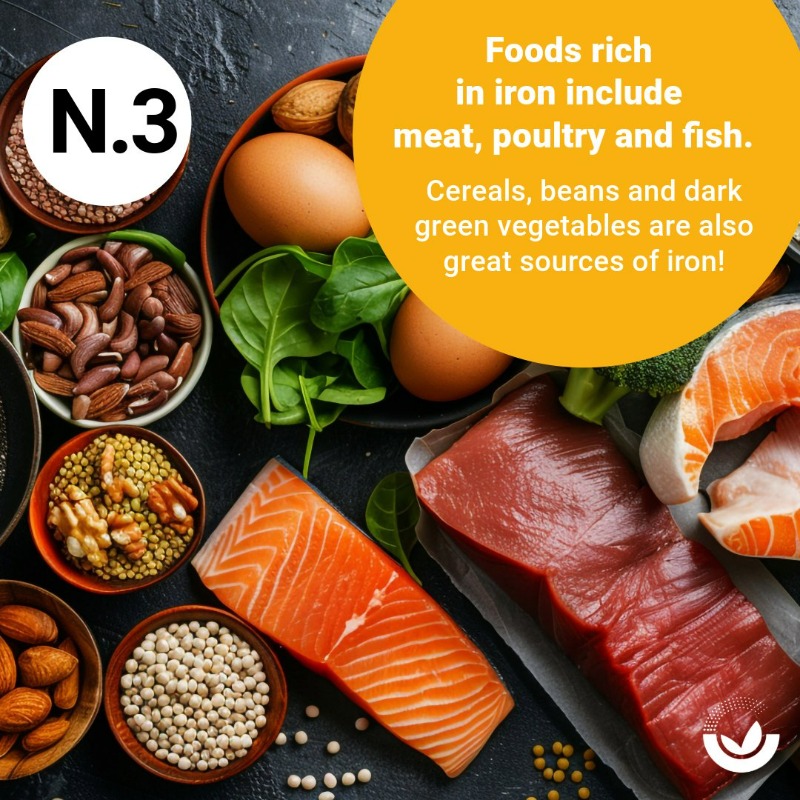 EFSA_EU's tweet photo. #Iron is vital 🍳 

This essential mineral is crucial for oxygen transport and energy metabolism. 

Swipe to discover 5 key facts about iron 👇 

📖 Check out our latest assessment on its tolerable upper intake level, including a #PlainLanguageSummary.

→ https://t.co/ApTtrEExuH