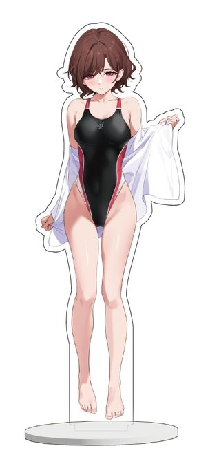 【C104新刊】樋口円香アクリルスタンド(競泳水着とビキニの2種)の予約通販を開始しました!全高約20cmのボリューム感あるサイズです!よろしくお願いします! 