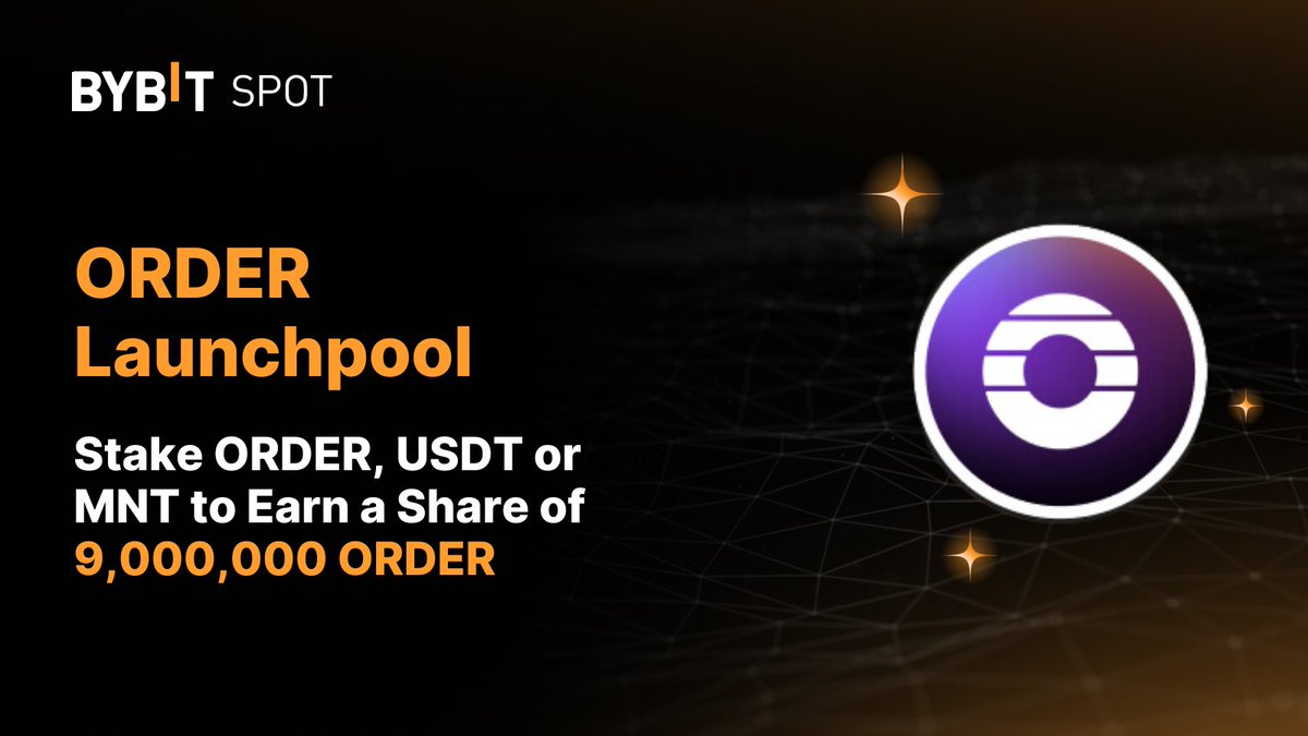 🚀 #ORDER Launchpool: Stake $ORDER, $MNT or $USDT to Earn a Share of  9,000,000 ORDER with @OrderlyNetwork! 📆 Event Period: Aug 26, 10AM – Sep  2, 10AM UTC 📈 Stake to Earn: