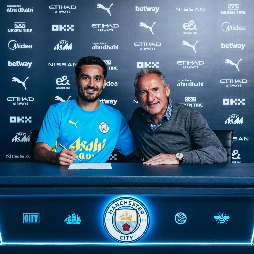 FabrizioRomano's tweet image. 🚨🔵 Official, confirmed. Ilkay Gündogan returns to Manchester City from Barcelona on free transfer.

Contract until June 2025 plus option for further season.

He’s back. 🫂