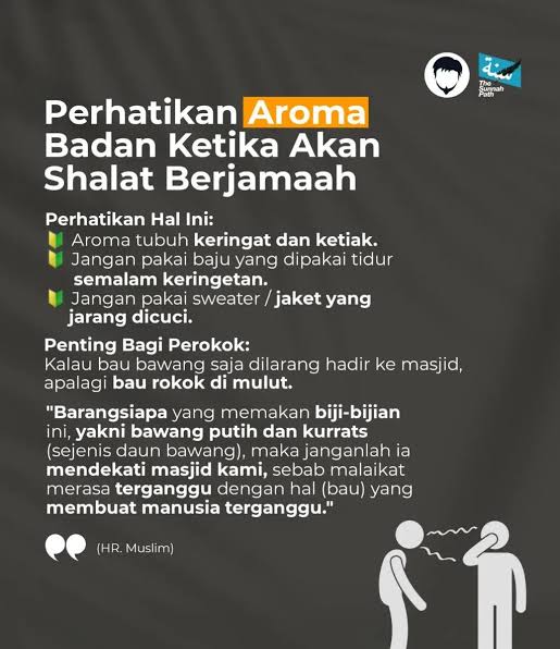 Hukum sholat di masjid ketika bau badan dan bau ketek