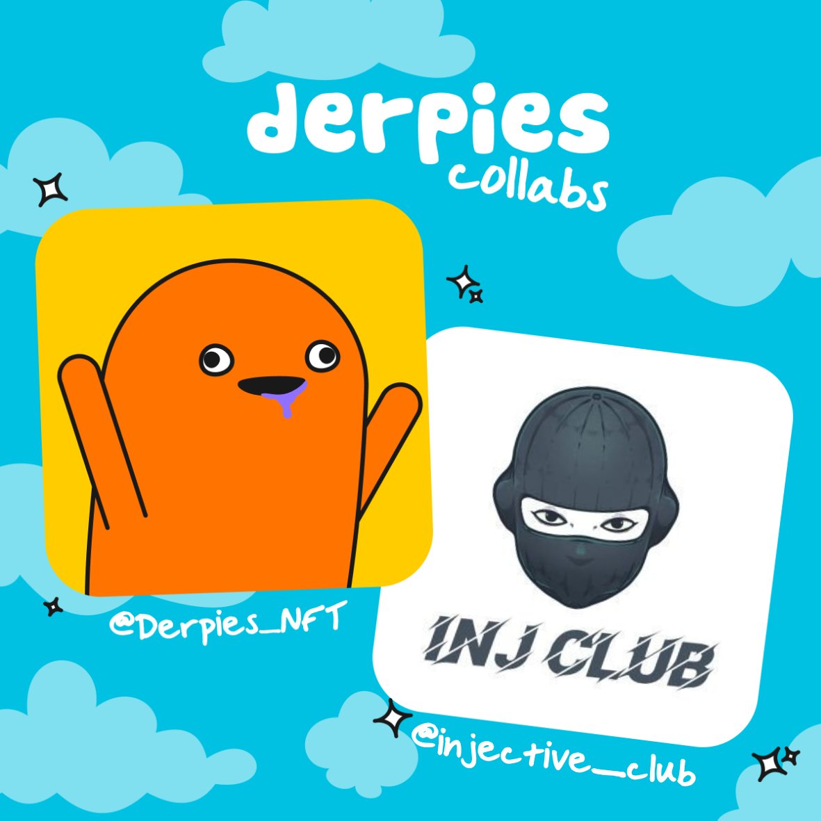 🔥 NEW COLLAB GIVEAWAY 🔥

🏆 10 WL
🏆 4 Club nfts ( 30$ )

Must Complete 
🔥Like + RT
🔥Follow <a href="/Derpies_NFT/">derpies シ</a> <a href="/injective_club/">INJECTIVE CLUB</a>
🔥Tag 3 Frens
🔥48 h 

#sol #Orai  #Solana #SolanaCommunity #Injective #dogs