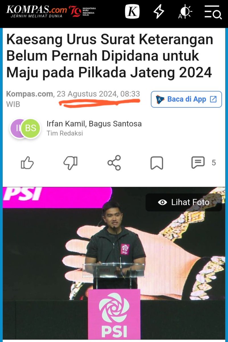 Kalau merujuk pada Putusan MK No.60 Tahun 2024, maka DIPASTIKAN Kaesang tidak dapat maju di Pilkada Jateng 2024.

Kalau ada skenario lain, kita tidak tahu.