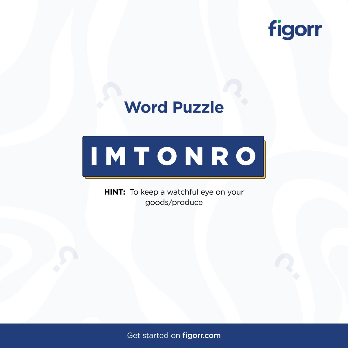 Can you unscramble his word?
We’ve dropped a hint and it’s related to what we do!😄

Drop your guesses below in the comments!⬇️#figorr #coldchain #b2b #data #puzzle