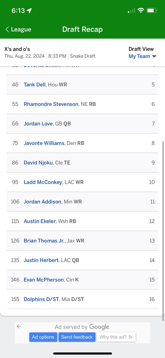 tomtheMailGuy's tweet photo. @JeffRatcliffe Good morning Jeff.. can you let me know your thoughts on this
10 team PPR https://t.co/Xxl7wsJNG1