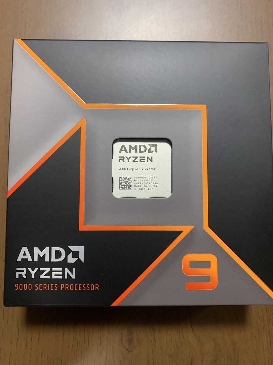 9950x買えた
大須のツクモにはまだあった