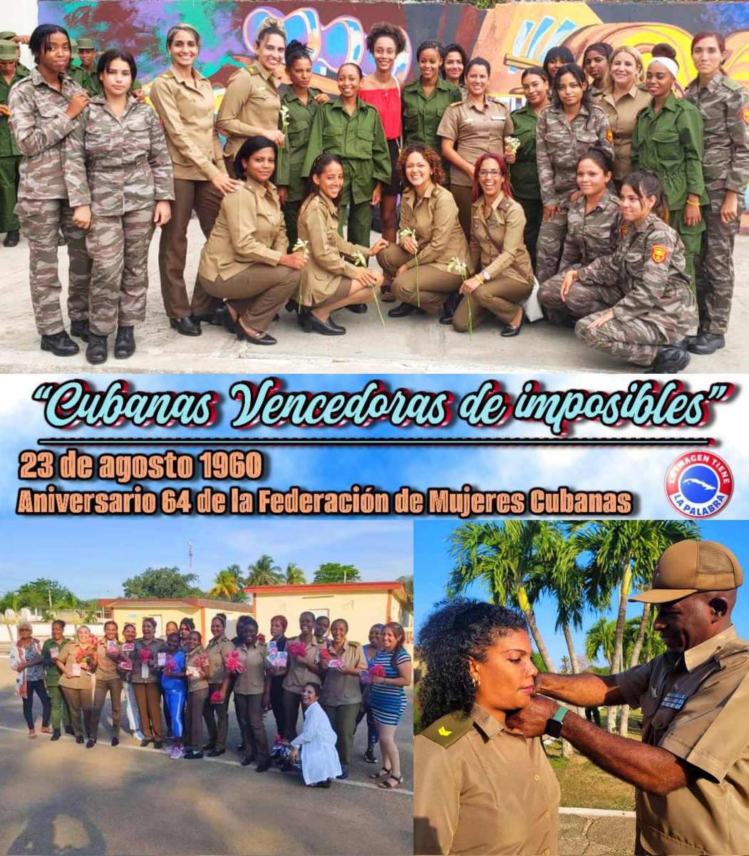 🔴🔵🟡| Hoy celebramos el aniversario 64 de la <a href="/FMC_Cuba/">FMC de Cuba</a> organización cuyas integrantes,son #MujeresEnRevolucion . Su emancipación,la lucha por sus derechos,su realización en todas las esferas de la sociedad,son horcones de las victorias de su pueblo. ¡MUCHAS FELICIDADES!