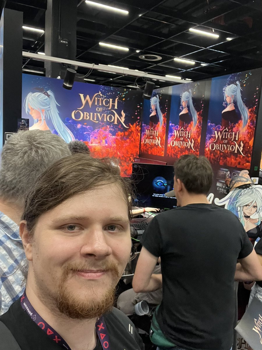 Noah_P_H's tweet photo. Currently checking out the Gamescom Indie area. #WitchOfOblivion is really looking promising. https://t.co/jpBjfH5Y56