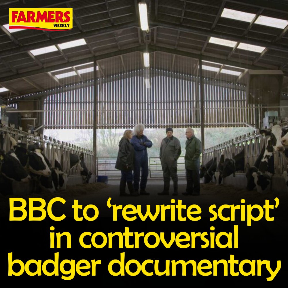 🫣 The BBC has been pressured into “rewriting the script” in relation to the upcoming programme Brian May; The Badgers, The Farmers and Me, following complaints of bias by the farming industry.

READ MORE: fwi.co.uk/livestock/heal…
