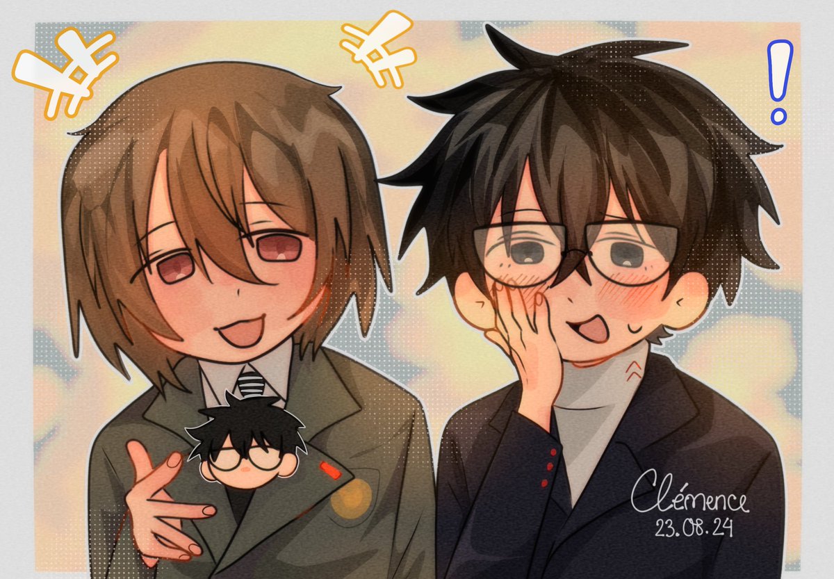BanhTart's tweet photo. #主明 #ShuAke #persona5 https://t.co/EJ5asJ3zBw