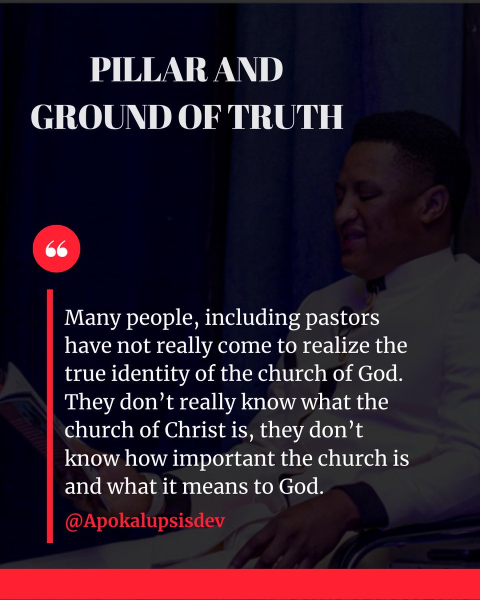 Apokalupsisdev's tweet photo. YOU NEED TO READ THIS!!!

The church in every generation, no matter the nation or situation, is and should always be the ground and pillar of truth 

Are you a member of this body of Christ? 

#thewordofgod #apokalupsis #aocmizioncity #gospel #christianquotes https://t.co/Lm30c9kELe