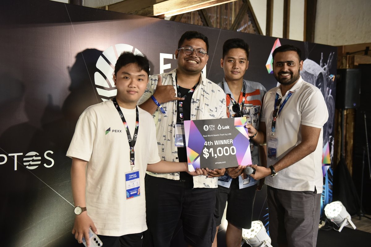 <a href="/LiskHQ/">Lisk</a> Real-World Assets (RWA) Track

🥳🎉 CONGRATULATIONS TO...
1. Xottle <a href="/Xottle_Official/">Xottle | Do More Get More</a> 
2. Kolektiva 
3. RealTrade @0xGarv 
4. Villa Rental RWA

Stay awesome and keep building!