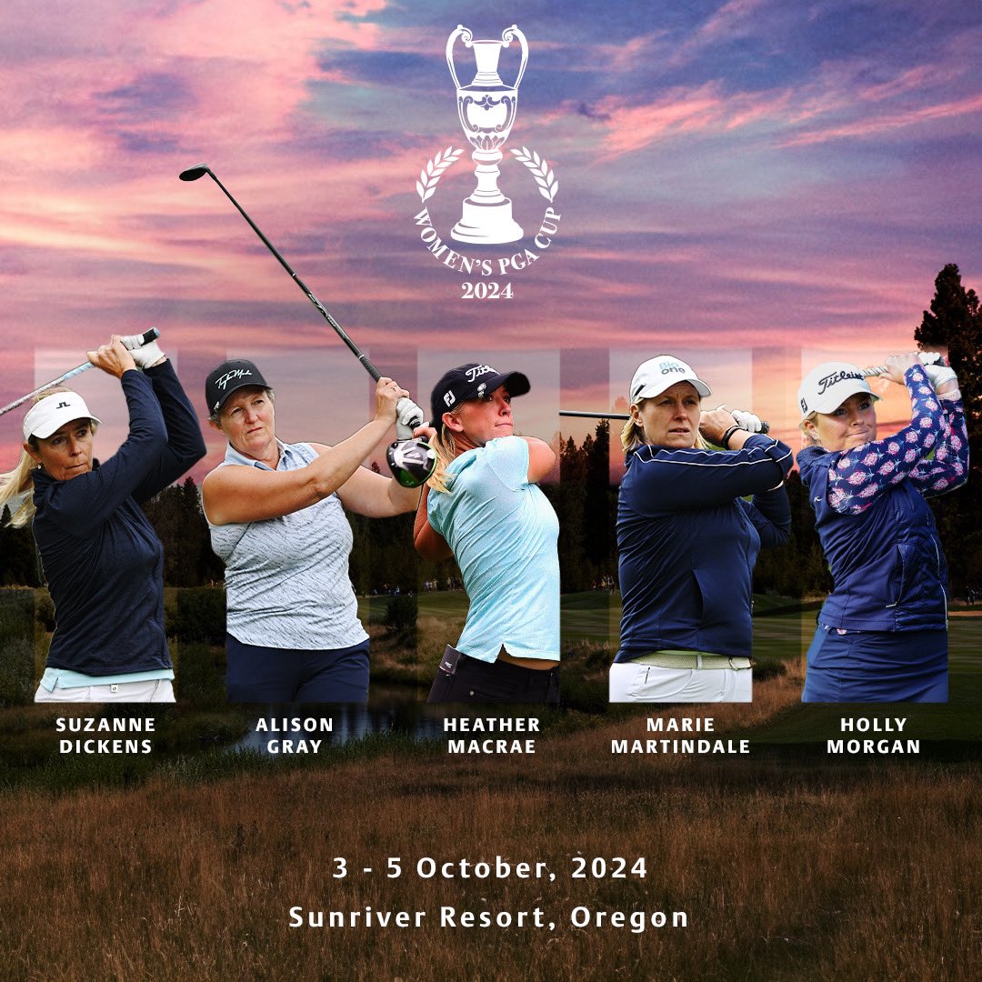 The PGA (@thepga) on Twitter photo The Great Britain & Ireland team for the 2024 Women’s PGA Cup, taking place at <a href="/SunriverResort/">SunriverResort</a> in Oregon from 3-5 October, has been confirmed 🥳
Tap the link below to find out more about the team 🙌
pga.info/news/2024-gbi-…
#WPGACup24 The Great Britain & Ireland team for the 2024 Women’s PGA Cup, taking place at <a href="/SunriverResort/">SunriverResort</a> in Oregon from 3-5 October, has been confirmed 🥳
Tap the link below to find out more about the team 🙌
pga.info/news/2024-gbi-…
#WPGACup24