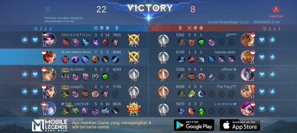 _itsnaeni's tweet photo. Ayo bergabung dengan tim saya, tantang semua Player MOBA terbaik bersama! 
https://t.co/R6f3pifLMz https://t.co/9GTbkpEXsX