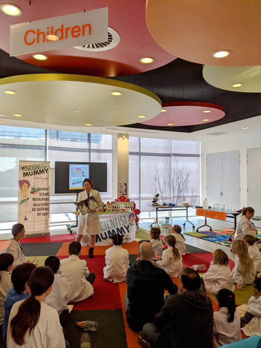 scientist_mum's tweet photo. This year's theme for #bookweek - "Reading is magic ��" - indeed! Like magic, reading can make things disappear (troubles), it's full of mysteries, surprises and fun. 📖
#author #illustrator #rinafu #DrRina #cbca #MyMadScientistMummy #IHateScience https://t.co/p4SixqNB4I