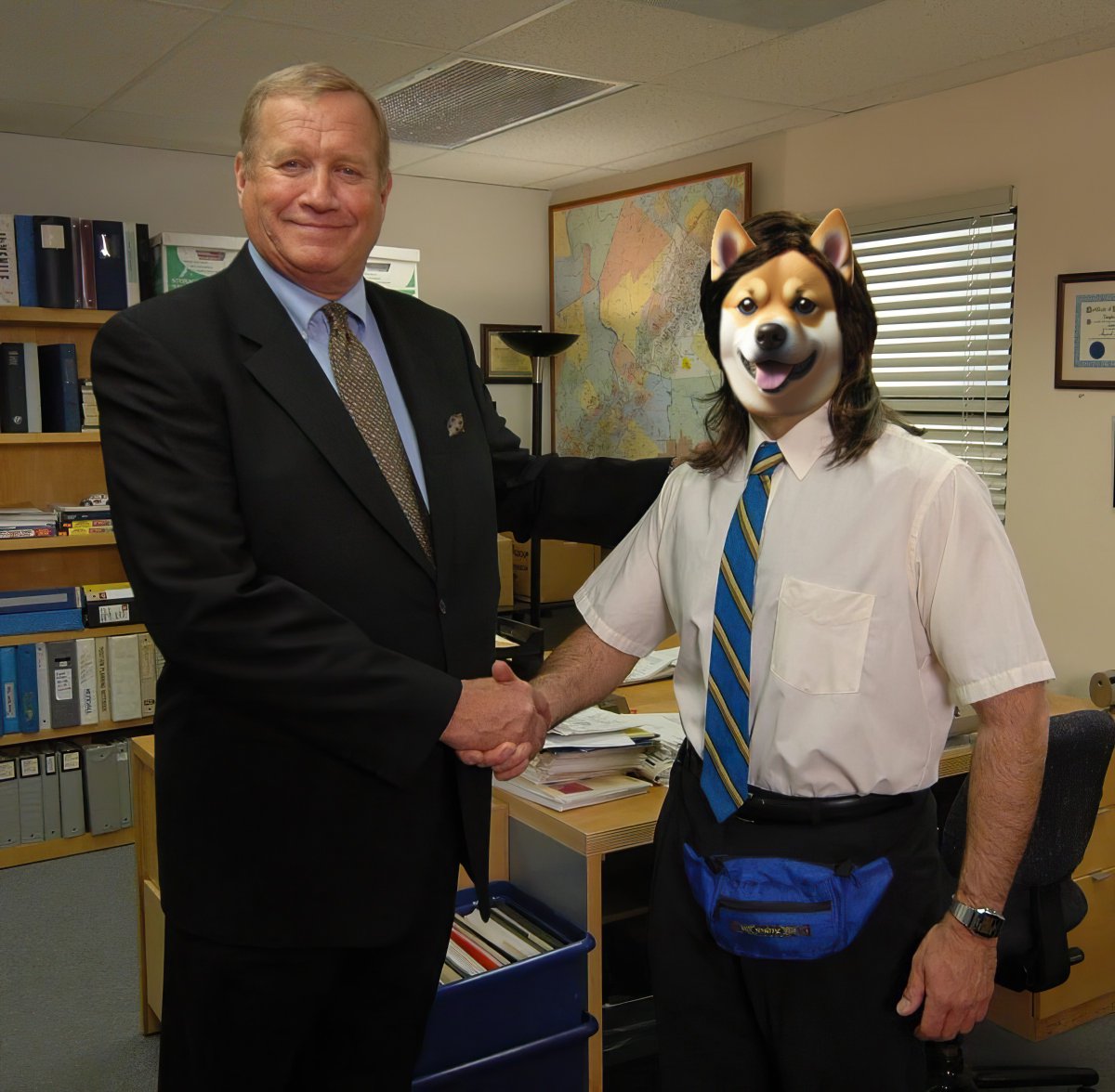 When your boss thanks you for staying late at work but you were just admiring your $DOGE20 and lost track of time…😅⏰
