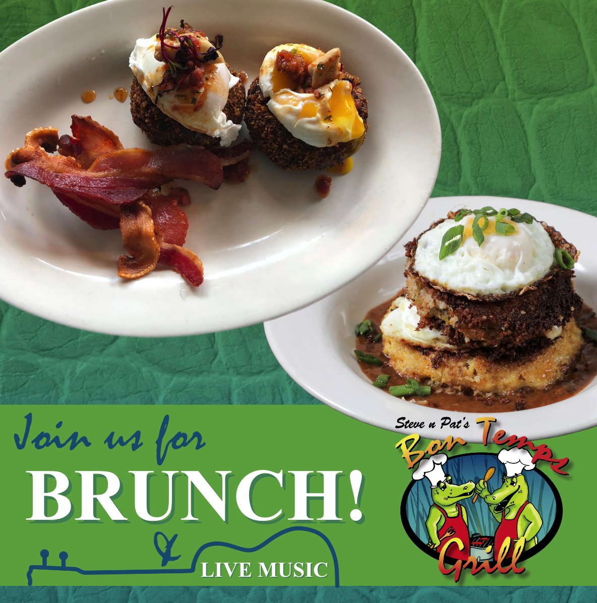 BonTempsGrill's tweet photo. 🥂 Join us this weekend at Bon Temps Grill for a delightful brunch experience paired with live music 👉 https://t.co/sVnflpkJa8 and of course, savor our delicious Saturday and Sunday offerings! 🥂🍳 It's the perfect way to start your day with good food and great vibes. See yo ... https://t.co/OmbJCmA8qO