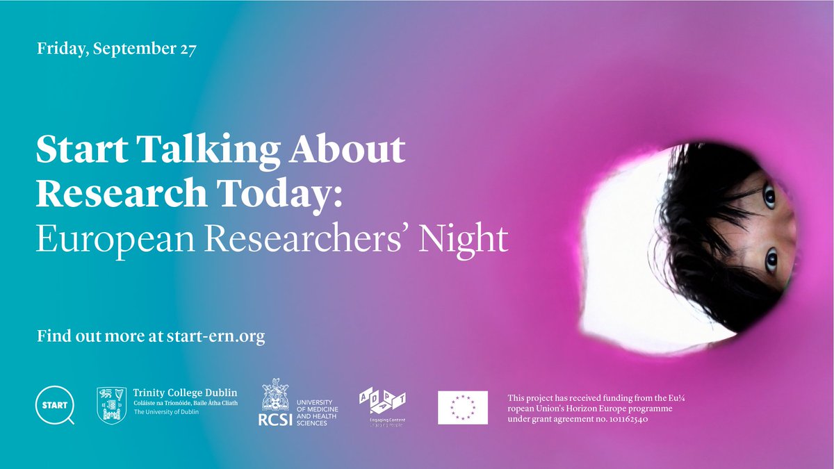 🧠 Are you a curious person? 🧠

If you want to expand your mind, join us in <a href="/RCSI_Irl/">RCSI</a> on Friday, September 27th for <a href="/START_ERN/">Start Talking About Research Today</a> European Researchers Night 2024! This exciting event is open to everyone - not just to researchers. Sign up:

eventbrite.com/e/european-res…
