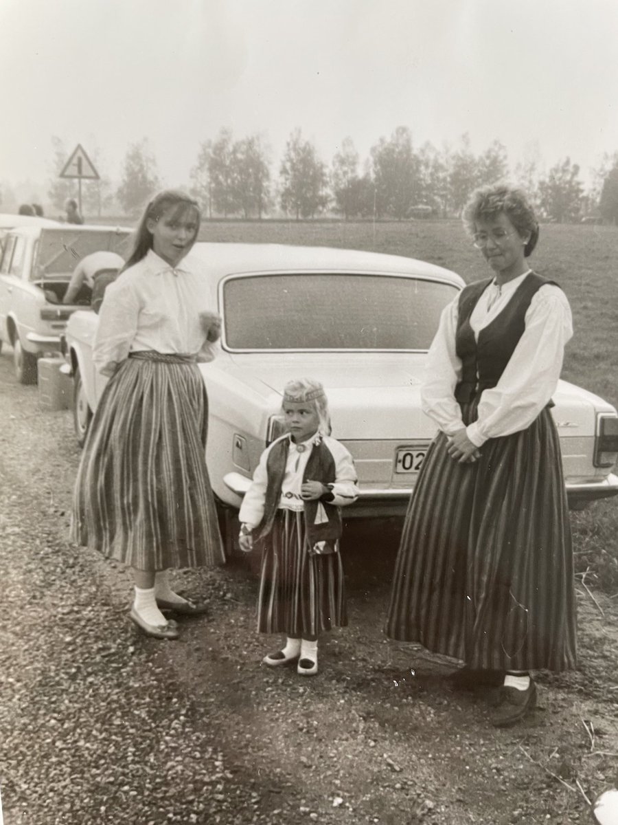 MariinRatnik's tweet photo. I was one (here with my mother & little sis) of the 2⃣ million people across 🇪🇪🇱🇻🇱🇹 who 3⃣5⃣ years ago formed the #BalticChain - nearly 7⃣0⃣0⃣ km long human monument - demanding freedom from occupation on the 5⃣0⃣th anniversary of the Nazi-Soviet Molotov-Rippentrop Pact. https://t.co/H8cqA2GKsZ