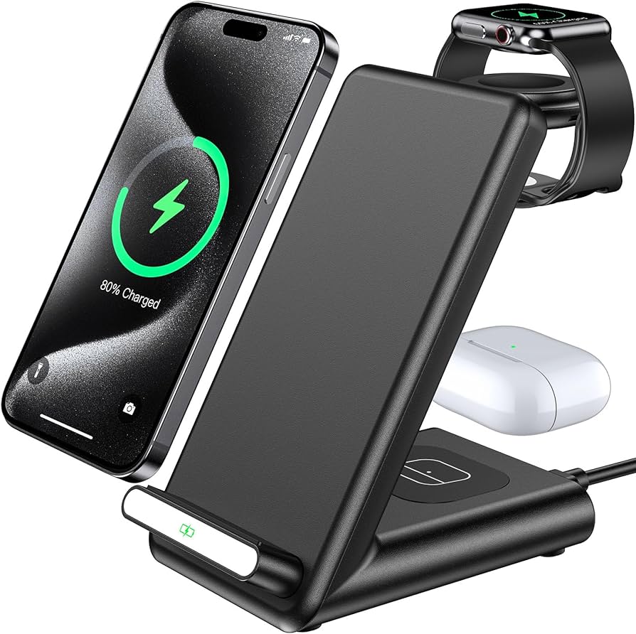 zapncharge's tweet photo. 🚀 Our Wireless Charging Station is a game-changer! Perfect for your Apple Watch Ultra, iPhone 15/Pro Max, and AirPods Pro. It's scoring a solid 95 on ZapNCharge and getting rave reviews on Amazon! 🔋📱✨ #WirelessCharging #Apple #ZapNCharge #TechEssentials https://t.co/zFY8iSkPmg