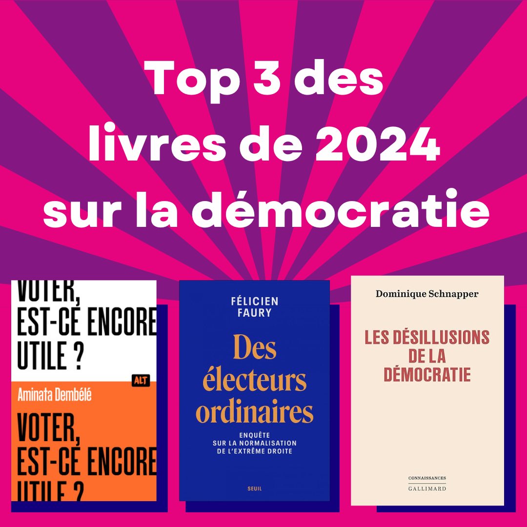 📚 📚Finito les romans de plage ? Même si votre pile à lire est longue comme le bras c’est encore l’été et l’occasion de (re)lire quelques essais inspirants sur les enjeux politiques ! 

Voici notre top 3 des livres de l’été (toujours très subjectif hein)⤵️