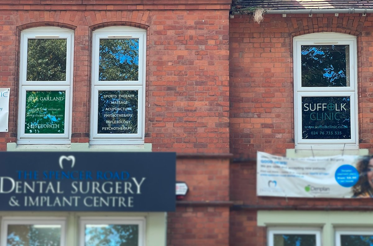LNGraphicDesign's tweet photo. Optically clear printed #windowgraphics installed on a 2nd floor office for the Suffolk Clinic &amp; the Park Practice in #Coventry
Enabling patient privacy as well as advertising
https://t.co/3dnk8L4uhI

#reverseprinted #printedwindowgraphics #windowdisplay #shopfront #smallbusiness https://t.co/mhYObFsfsP