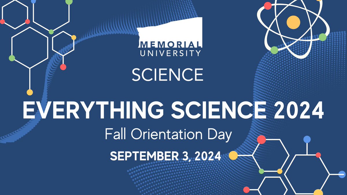 Welcome back to all students returning to their studies today! It's always bittersweet to say goodbye to summer, but Fall 2024 is already shaping up to be a great one!

Come catch up with us at the <a href="/MemorialUSci/">Faculty of Science, Memorial University</a> Fall Orientation Day to learn more, details below!