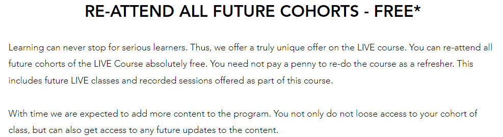 Ankit_Quant's tweet image. With #OfficeHours, the students get to re-attend any future cohorts for free. 

Some students re-attend as they missed due to life events, while others just want to access updated content. 

I back students who back themselves. 💪

db.capital/office-hours