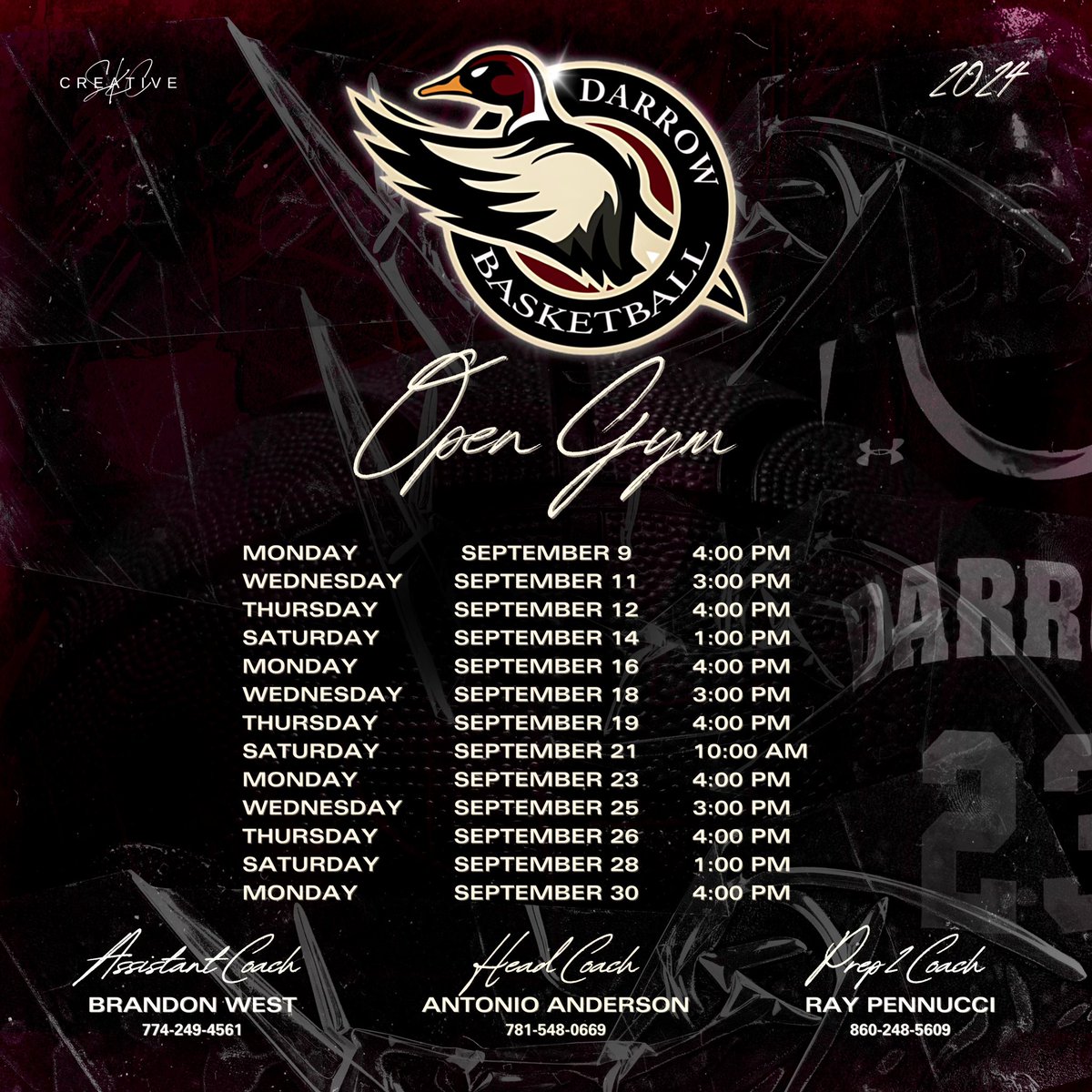 Darrow School

Fall Open Gym schedule