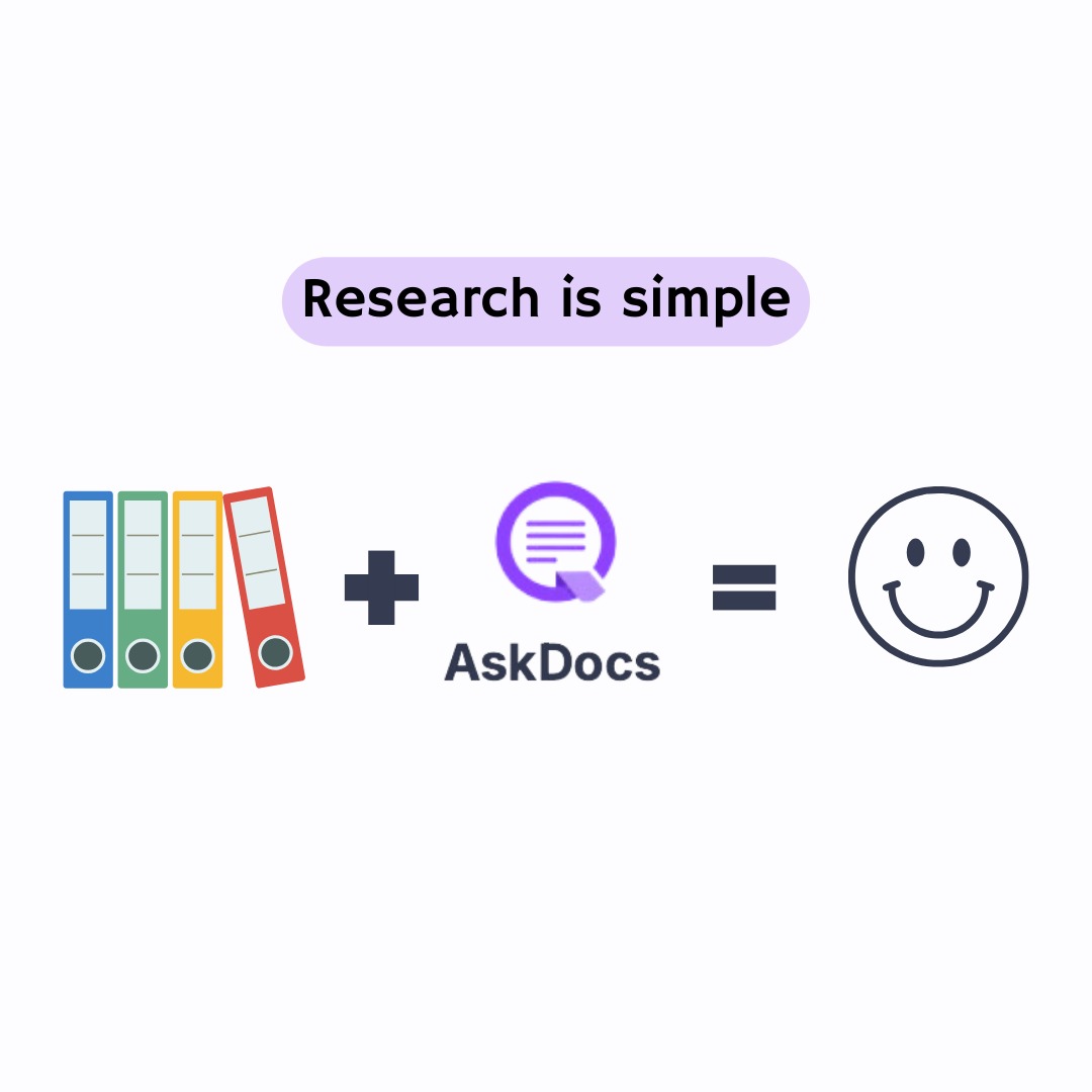 AskDocs_AI's tweet image. PDF Documents + AskDocs = Happy researcher! 
#JustAskDocs #ResearchLife #ChatWithPDF