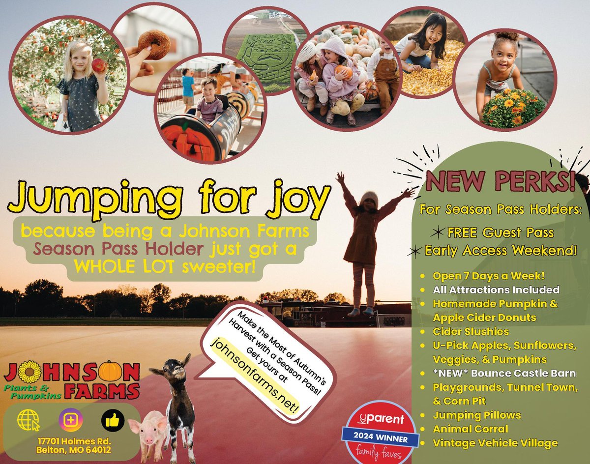 🍎 Enjoy Early Access to U-Pick Apples with a Johnson Farms Season Pass! bit.ly/3YYy30Q