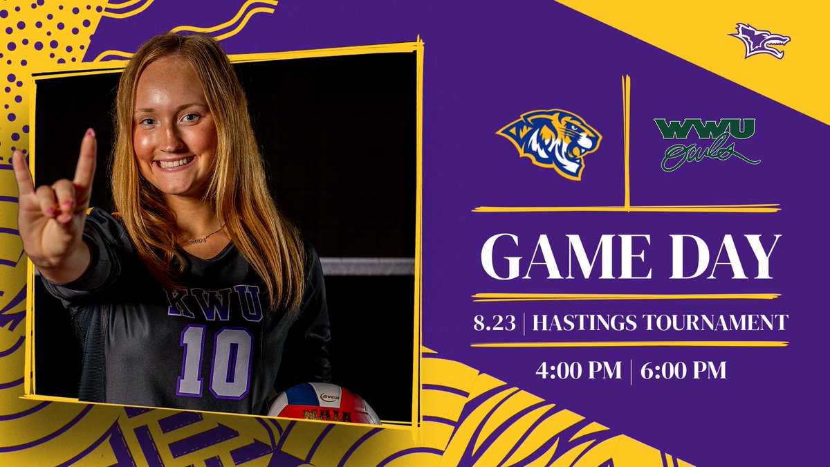 kwucoyotes's tweet photo. 🏐 WVB| GAME DAY
🆚 Central Christian College Kansas 
⏰ 4:00 PM CDT
🆚 William Woods University
⏰ 6:00 PM CDT
📍 Hastings, NE
📊 https://t.co/XFMFnDOFwO
📺 https://t.co/C3mIWrY2et https://t.co/eIy3RBiKxl