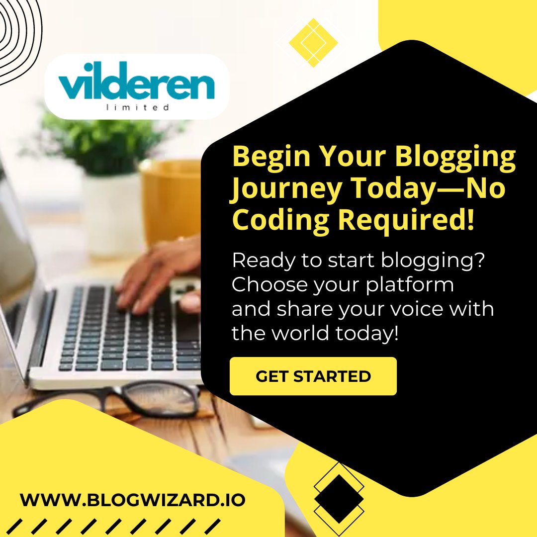 VilderenLtd's tweet image. Choose a blogging platform with drag-and-drop features, select a template, and start customizing your content.  #BloggingJourney #NoCodingRequired