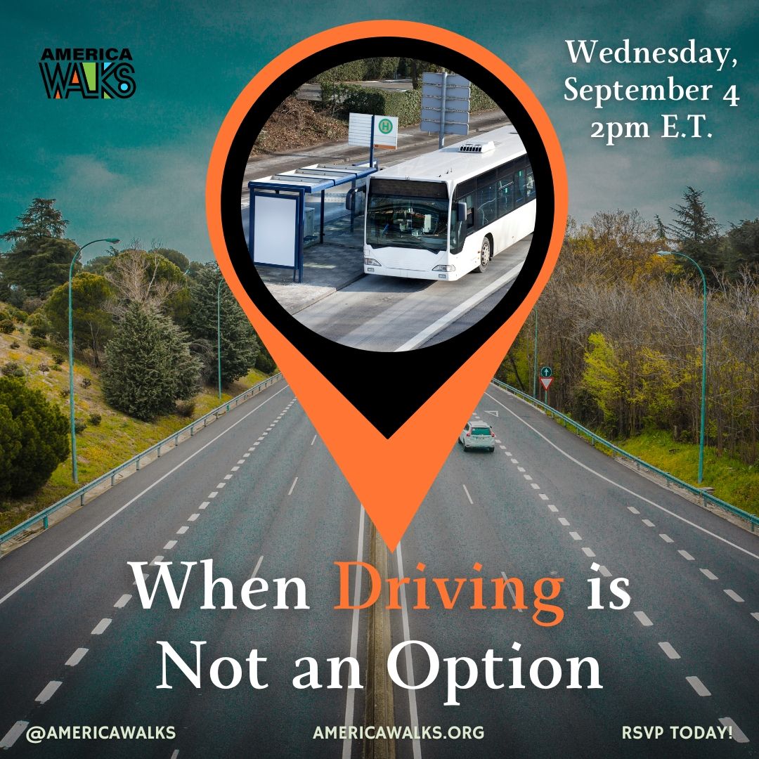 Learn how designing for nondrivers can make our communities healthier, more inclusive, and connected. 
🗓️ When: Wednesday, September 4th
⏰ Time: 2 PM E.T. 
Secure your spot now at buff.ly/3LfQgi7 or click the link in our bio! 💫