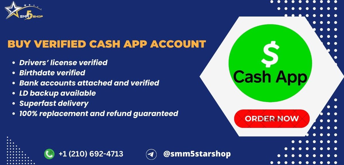 Lindsey62390604's tweet photo. Buy Verified Cash App Account❤️

$4k (BTC-enabled)-Price, $100
$25K (BTC-enabled)-Price, $200

https://t.co/pOcNakIlYq

➡️Whatsapp:- +1 (210) 692-4713
➡️Telegram:– @smm5starshop

#Checo #Luka #WWEKINGANDQUEEN #FREENICKI #Luka #MUFC #Amsterdam #Haiti #monacogp #Varane https://t.co/fiE4Qdspfz