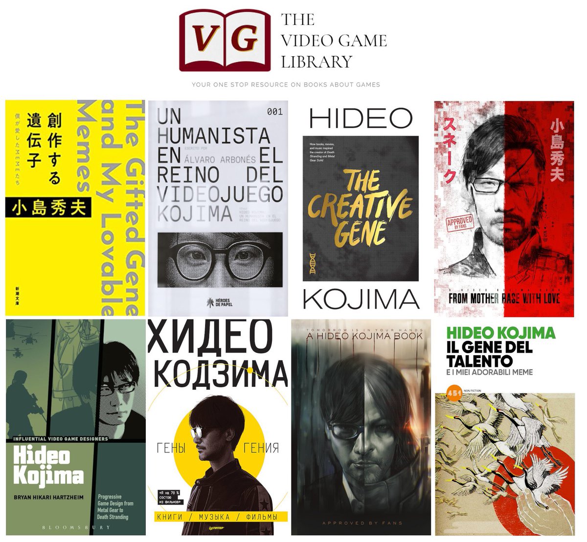 TheVGLibrary's tweet image. Happy Birthday to Hideo Kojima 🎂♥️!! 

Remember that there&apos;s books in all sorts of languages about this iconic #VideoGame designer! 📚🌏

Check out dozens of them here in #TheVideoGameLibrary:

👓 thevideogamelibrary.org/blog/hashtags/…

@KaoticSnake @HeroesDePapelES #MGSDelta #MGS #Kojima