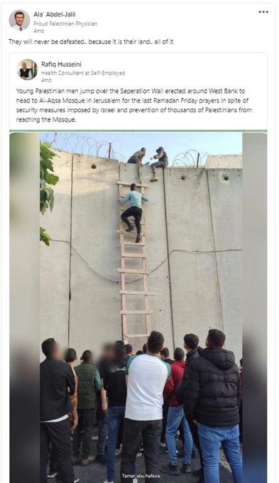 StopAntisemites's tweet photo. CODE RED! 

If your relative needs surgery, beware of Dr. Ala’ Abdel-Jalil, the Associate Chief of Endoscopy at @metrohealthCLE.

He shares disturbingly anti-Jewish sentiments online, such as:  

- romanticizes the abductions and treatment of hostages under Hamas terrorists 
- greenlights violent resistance against Israelis 
- shares posts comparing Zionism (95%+ of Jews globally) to Nazis  

Continued.