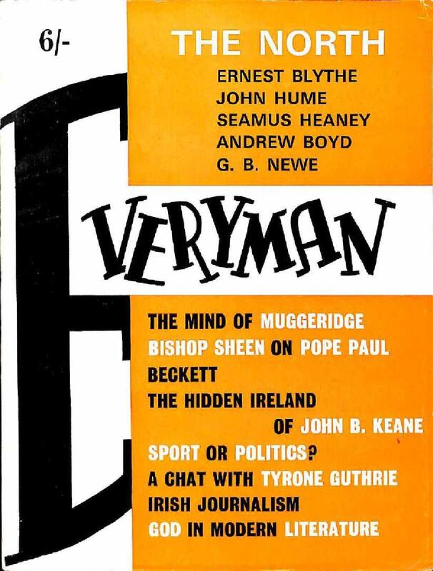 Mag of the day: Everyman issue 3 from 1970. Published by the Servites of Benburb. Seamus Heaney was an occasional editor. Read it at huarchive.co/items/show/415 for free! <a href="/HonestUlsterman/">The HU</a> <a href="/ACNIWriting/">ACNI Writing</a>