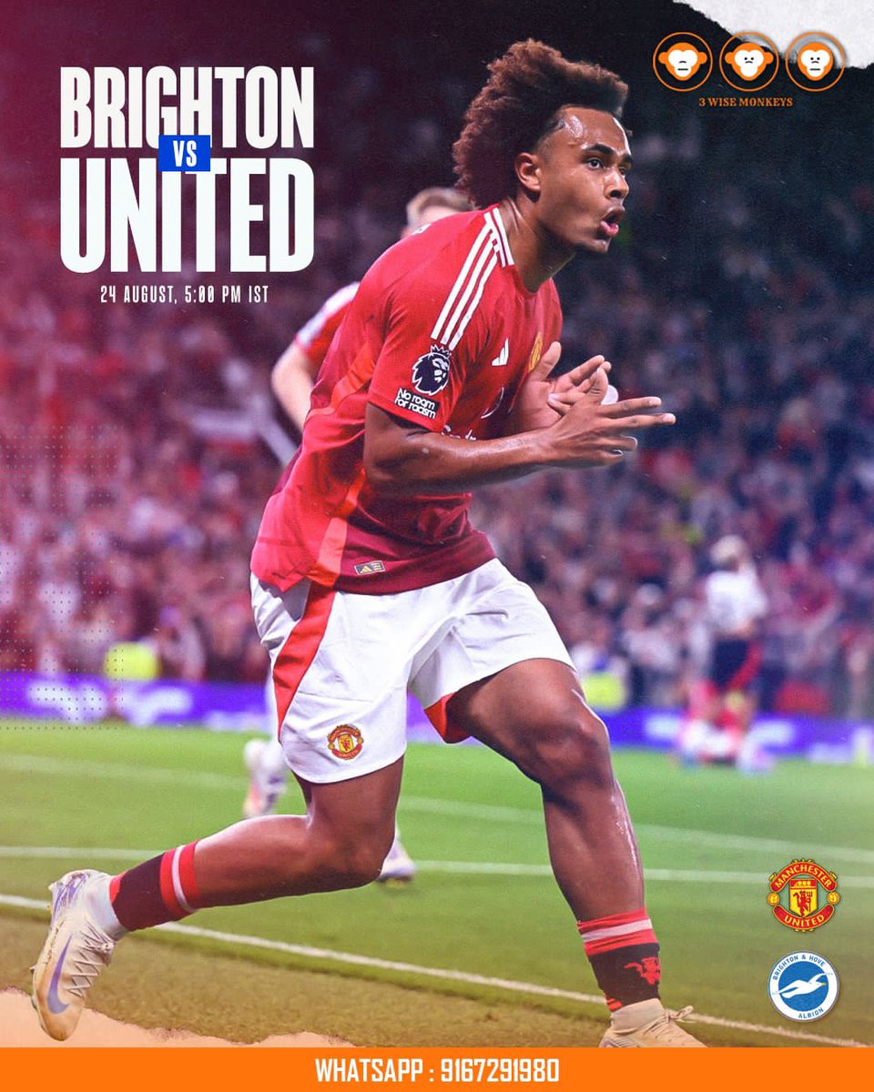 We will be screening the Brighton game with commentary at <a href="/3WiseMonkeys_in/">3 Wise Monkeys</a> Khar, plus there will be Happy Hours during the game. WhatsApp on 9167291980 to reserve your table #MUFC #3wmKhar #MUSCM