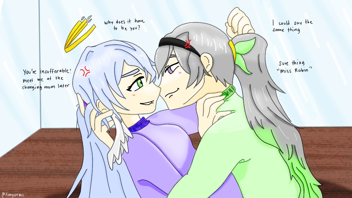 Kangcorms's tweet photo. Day 4: Hanahaki/Rivalry

Rival dancers Robin and Firefly chosen to be partners for the next performance by the dance coach

#RobiflyWeek2024 https://t.co/6OAgndMpJn